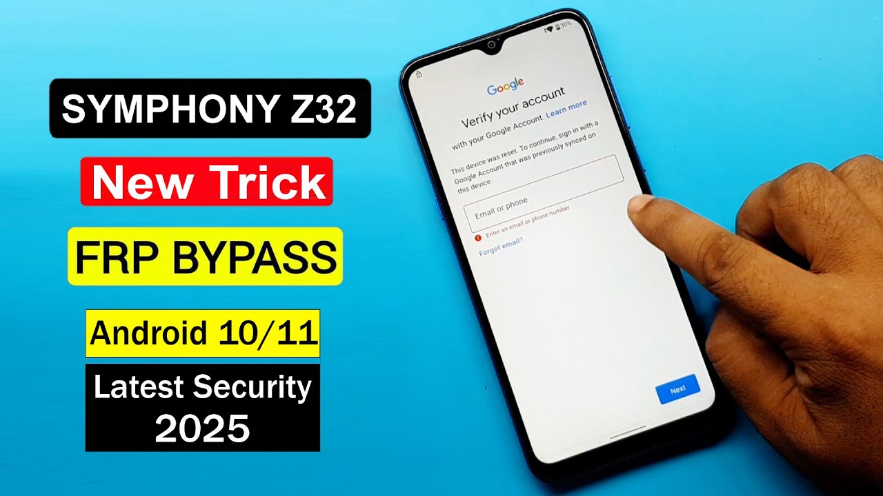 Symphony Z32 Frp Bypass Without Pc | Google Account Remove | Gmail Lock Remove Symphony Z32 | 100%