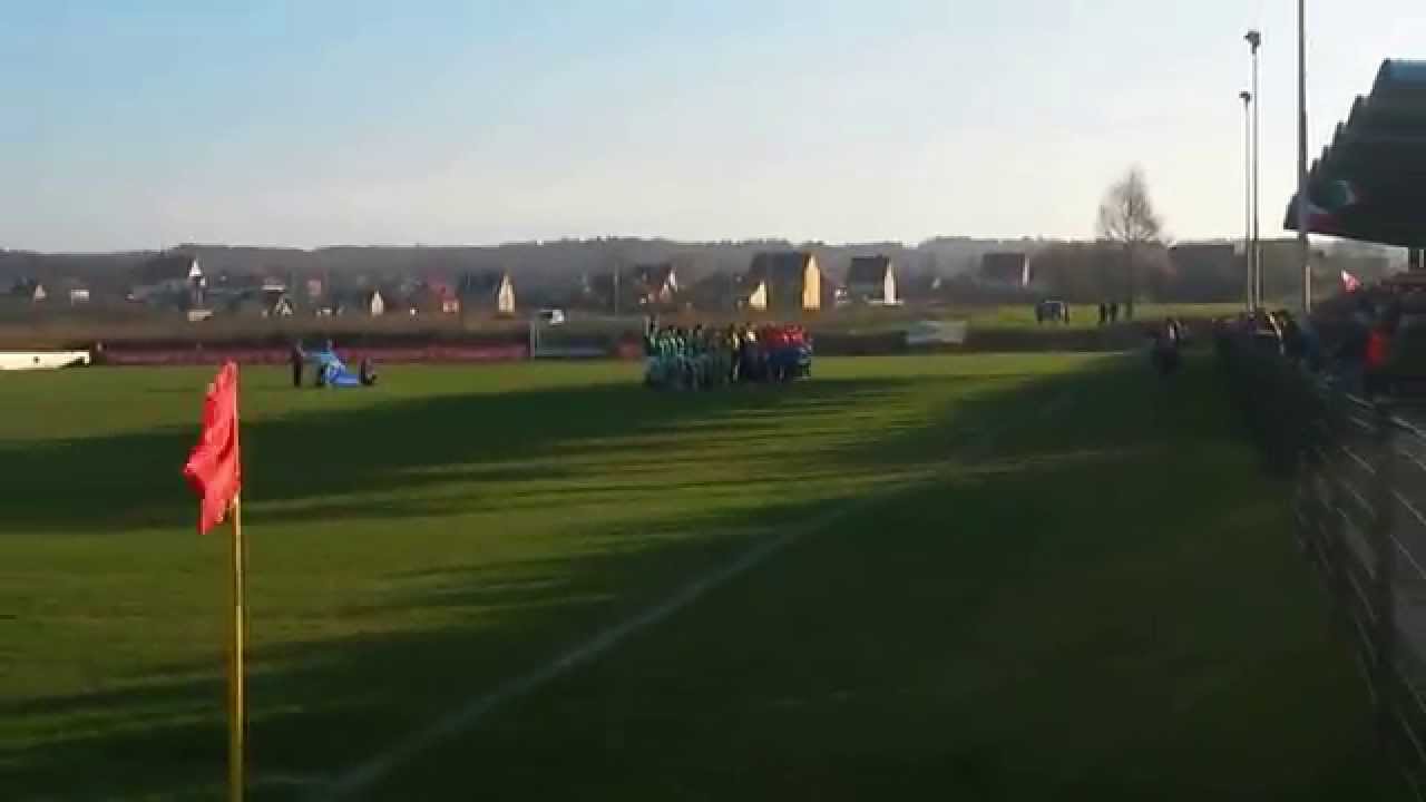 Polska U15 - Irlandia U-15, 11.11.2014, Mniów - Hymny