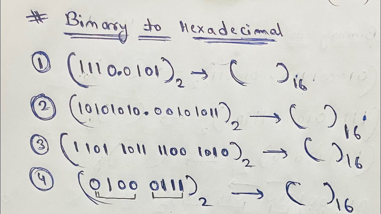 Binary to Hexadecimal conversion || Number System 2023 || Best Method