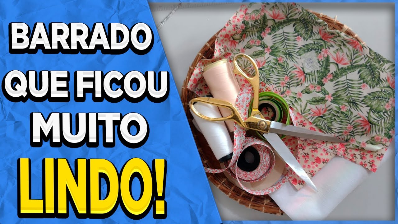 BARRADO de Pano de Prato FÁCIL - esse ficou uma GRAÇA