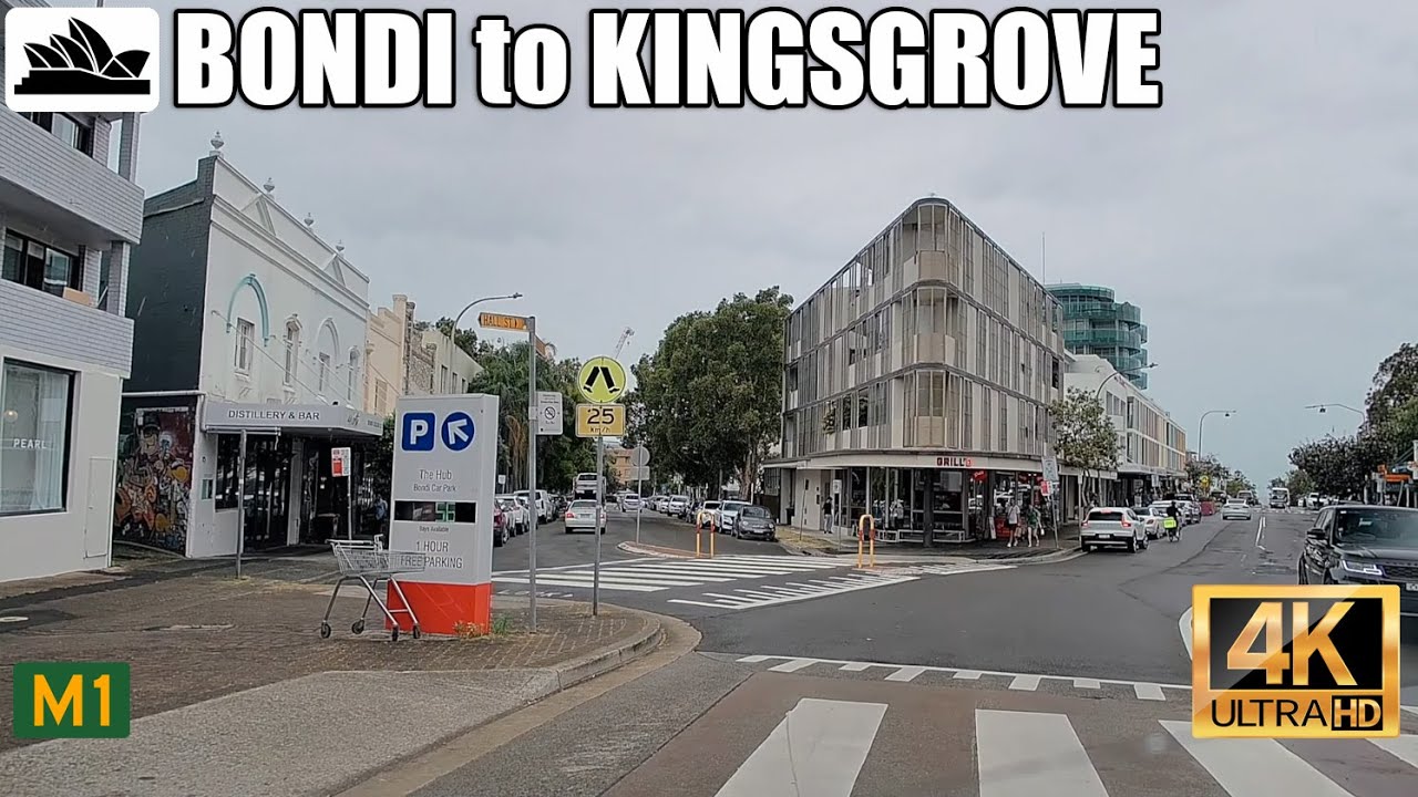 4K Sydney drive: Bondi to Kingsgrove via M1
