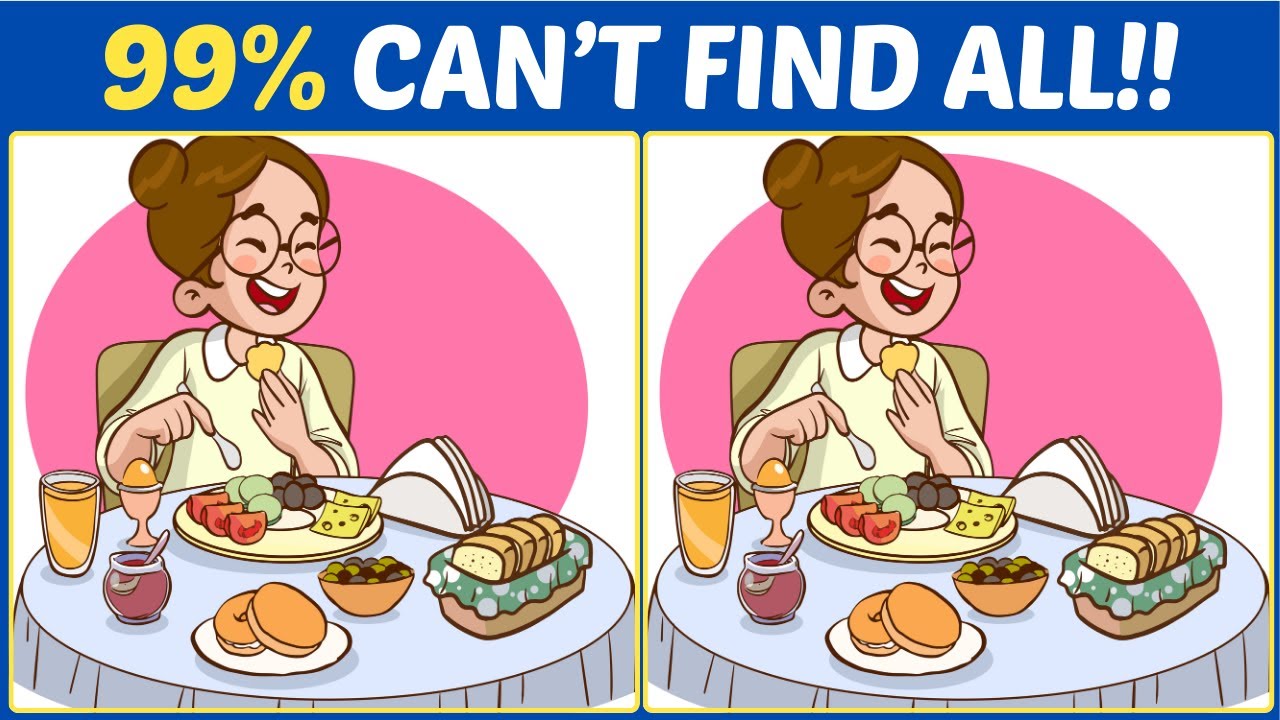 【Spot the difference】🔥Only genius can find all in 90seconds!! 【Find the differences】