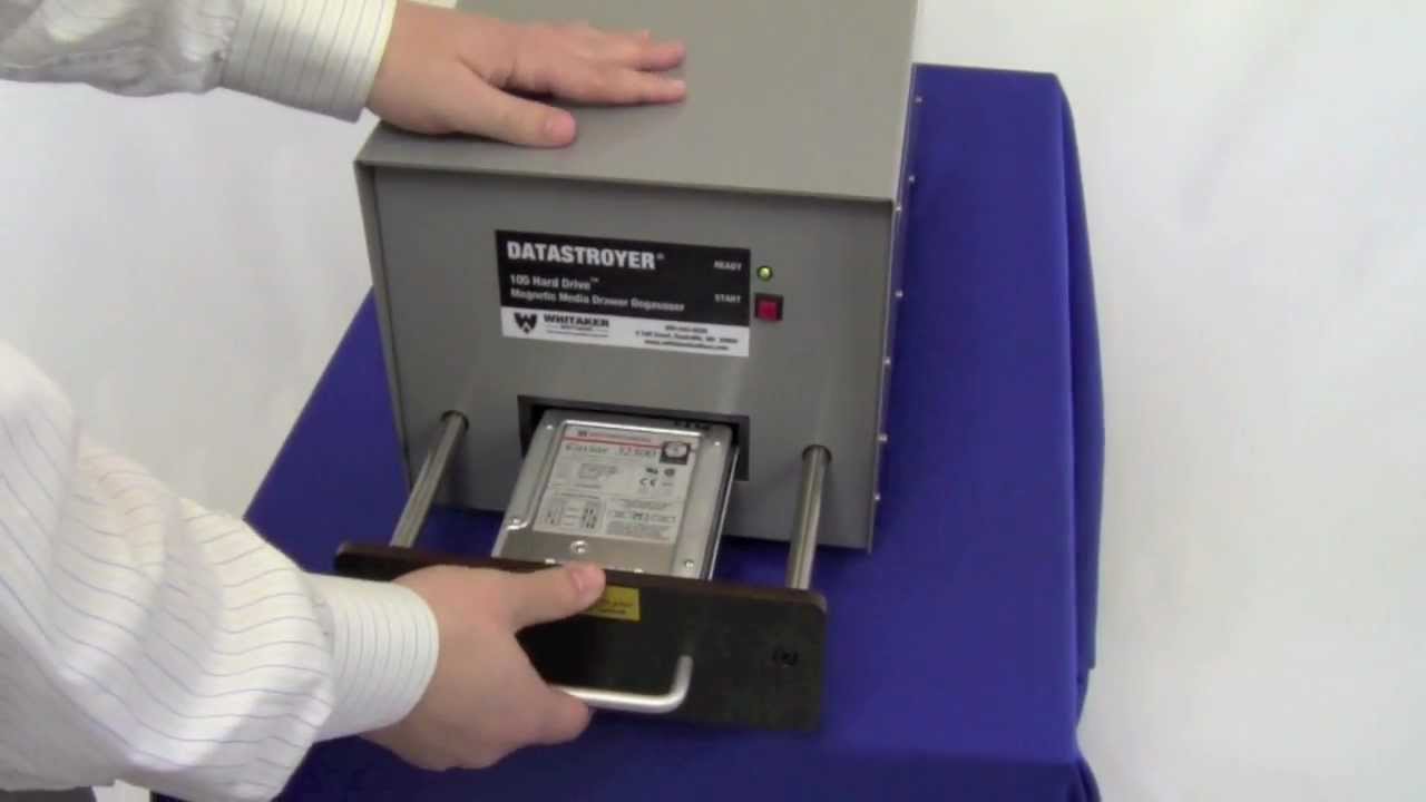 105 Hard Drive Drawer Degausser