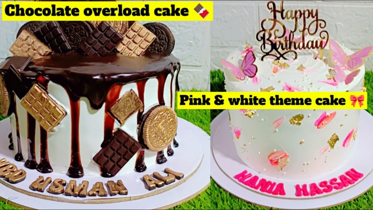 Two Luxury Cakes in One Video | Chocolate Overloaded Cake & Elegant Cream Cake | Complete Baking