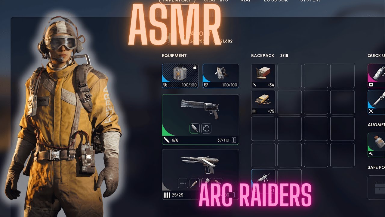 ASMR in ARC Raiders Focus on : Keyboard & Whispering