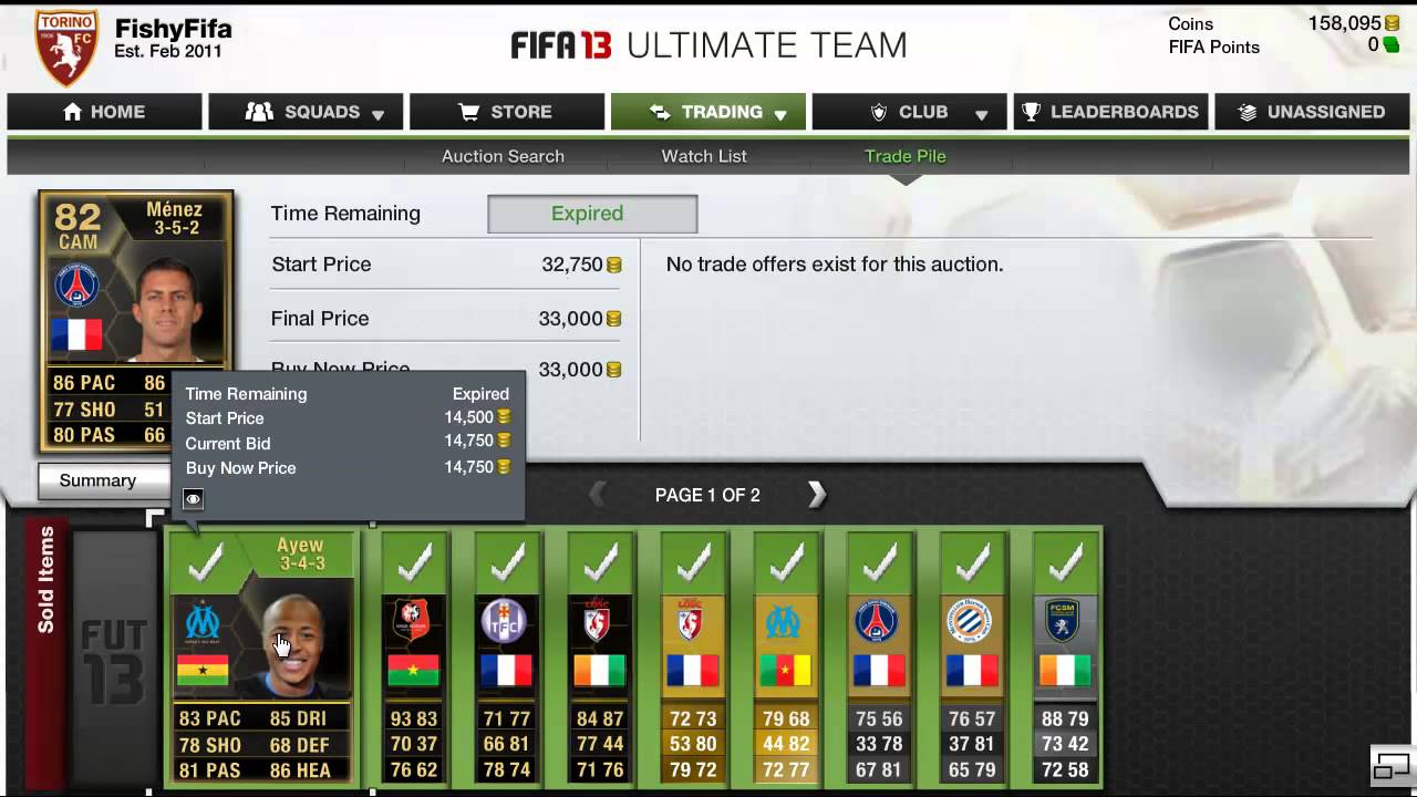 Fifa 13 Ultimate Team | Weekly Wrap-Up | Trading Technique Ep1