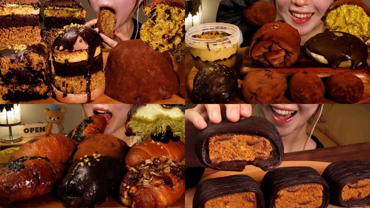 🍫 Коллекция шоколадных десертов Дубай для сна | АСМР Мукбанг