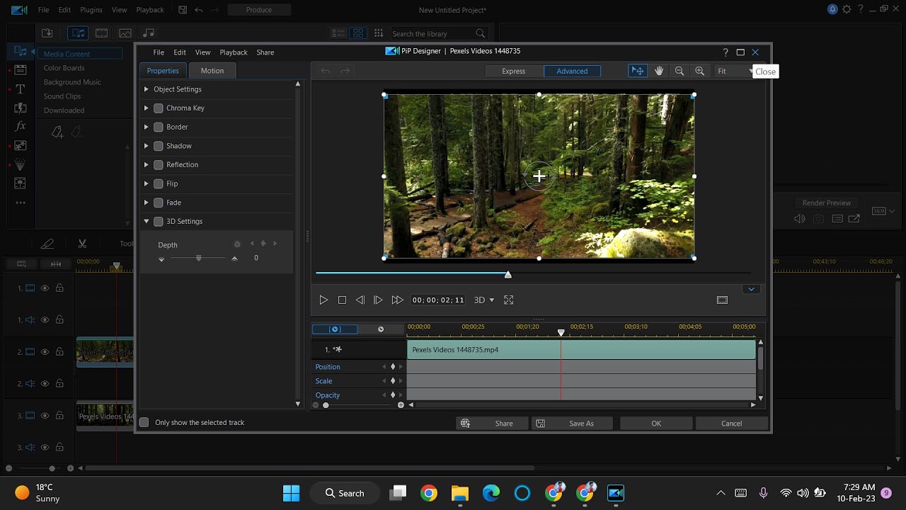 How to convert 2D video into 3D video by Cyberlink Power Director