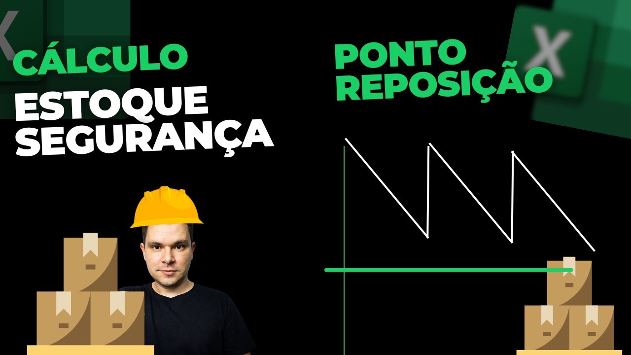 Cálculo de Estoque Segurança e Ponto de Reposição em Excel