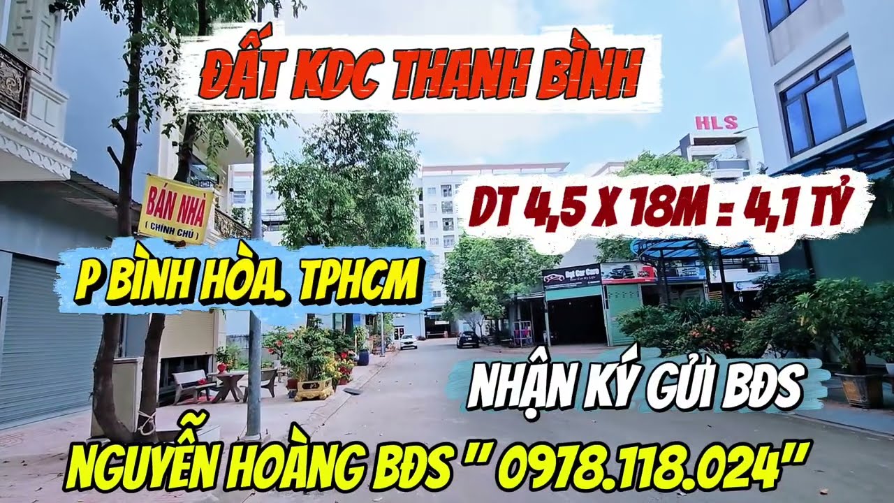 BÁN GẤP ‼️ ĐẤT KDC SÁT VISIP1 4,1 TỶ🔥 P Bình Hoà. TPHCM