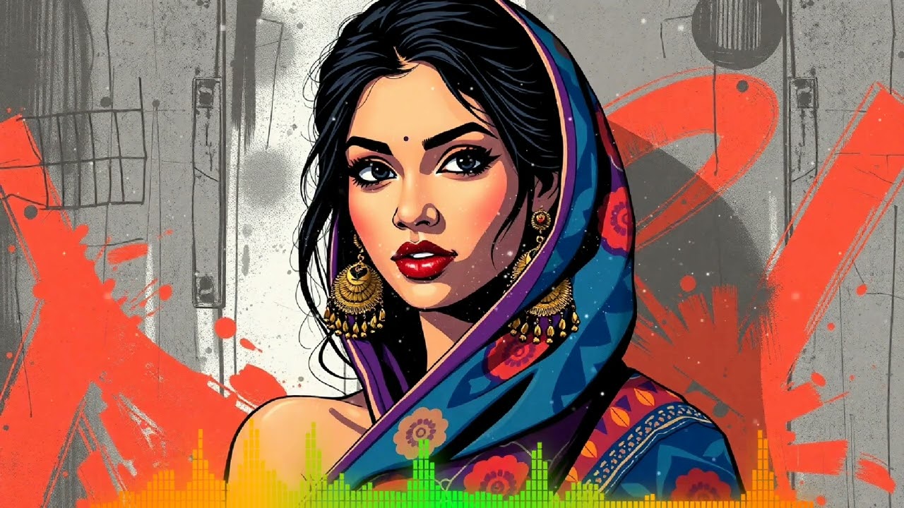 Simran - Vintage Bhangra Remix Instrumental, Deep Bass Drops & Reverb