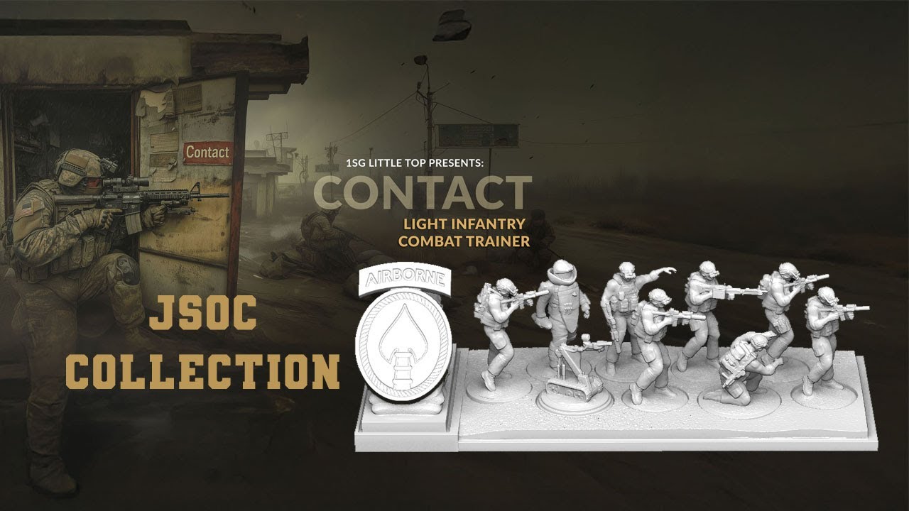 3D Printable JSOC Squad Miniatures | Modern Military Tabletop Models