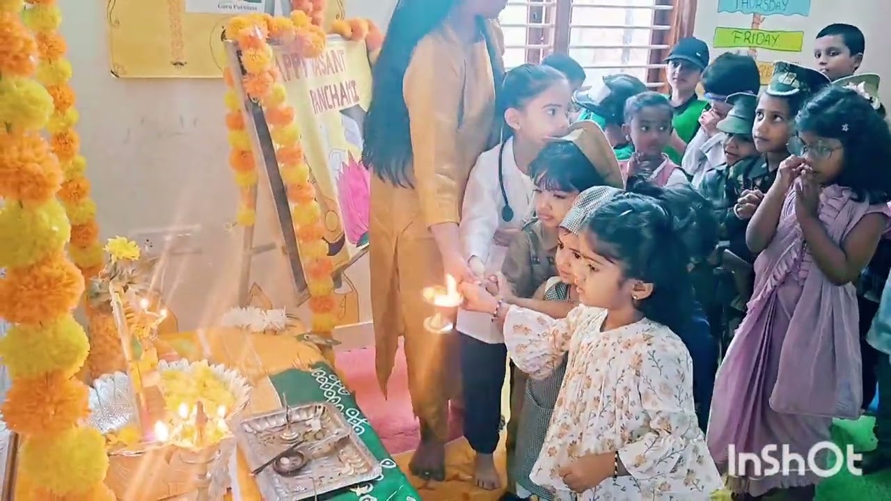 Vasanth panchami celebration 2025-26 kidscube International preschool kengeri #saraswathi pooja #