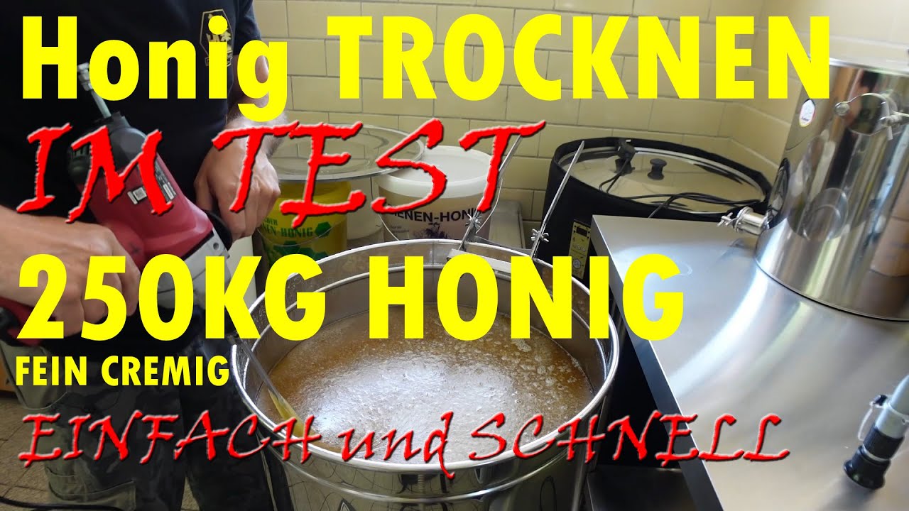 Honig trocknen Honig 250 kg cremig rühren