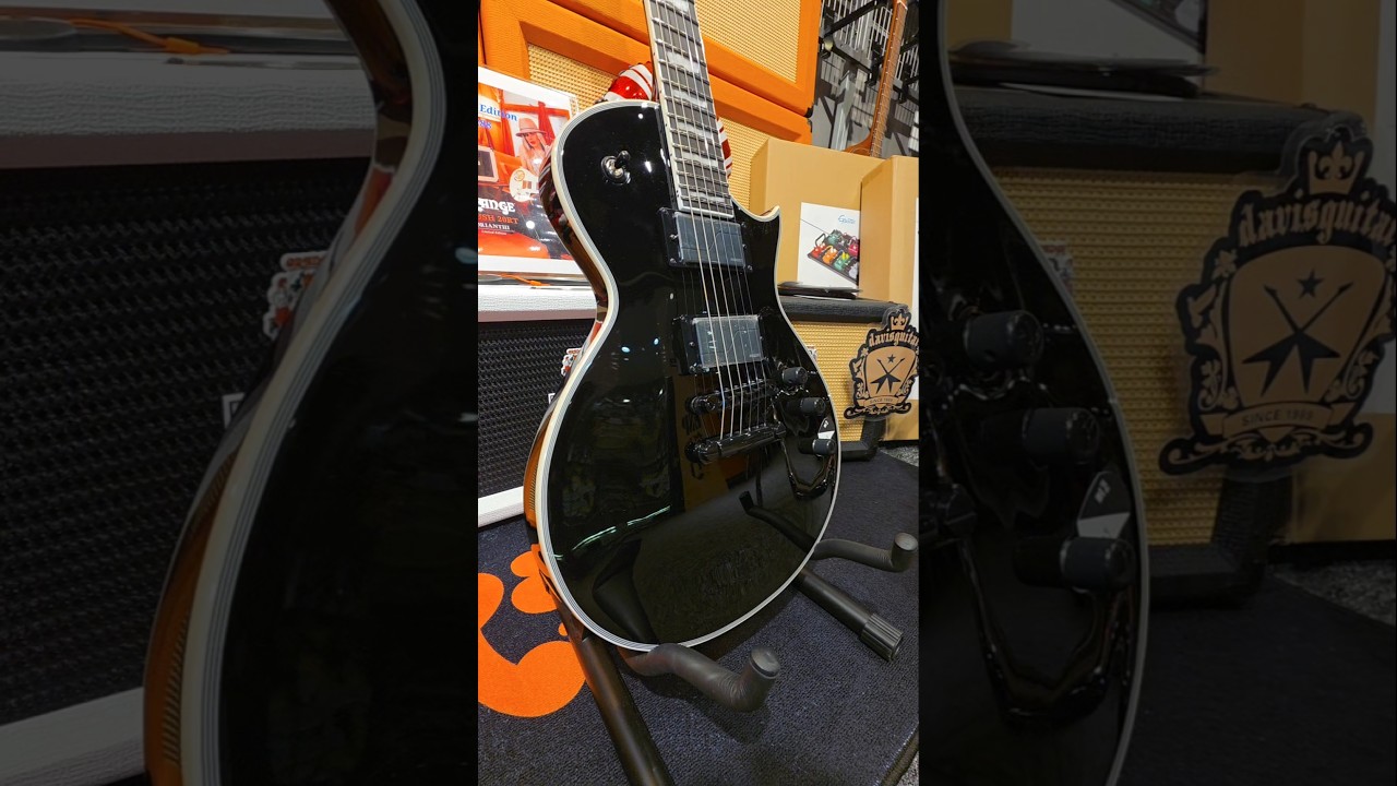 ESP LTD EC-1000S Fishman Fluence Electric Guitar Satin Black at Davis Guitar Music Centre Singapore