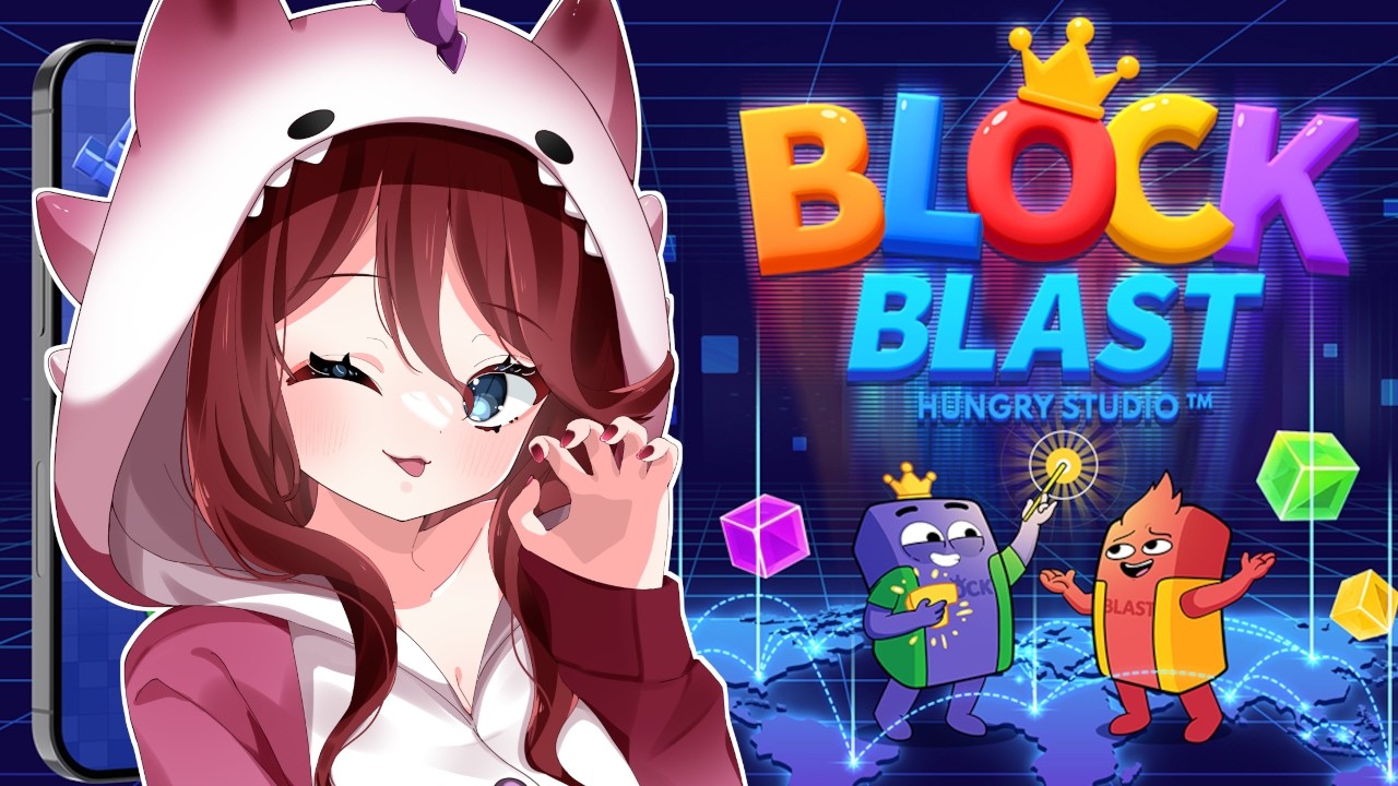 【 #ブロックブラスト / #PR 】無心でブロックをひたすら消していきながら雑談するよ！【#blockblast  / #hungrystudio  /夜城ミア/Vtuber 】