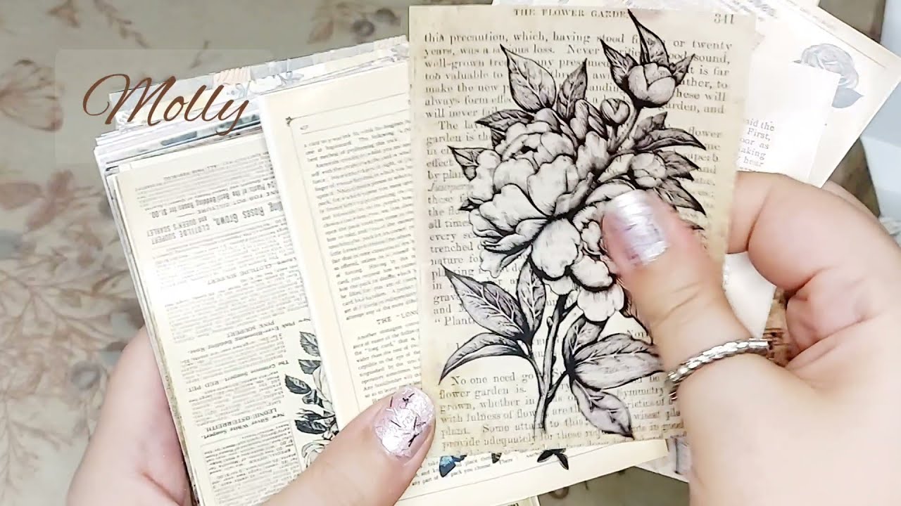 ASMR |unboxing journaling supplies |vintage stationery haul | vintage paper / #molly
