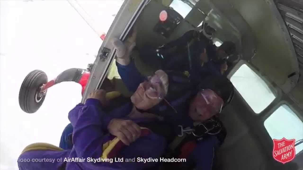 Skydiving Granny Jumps 12,000ft for The Sally Army