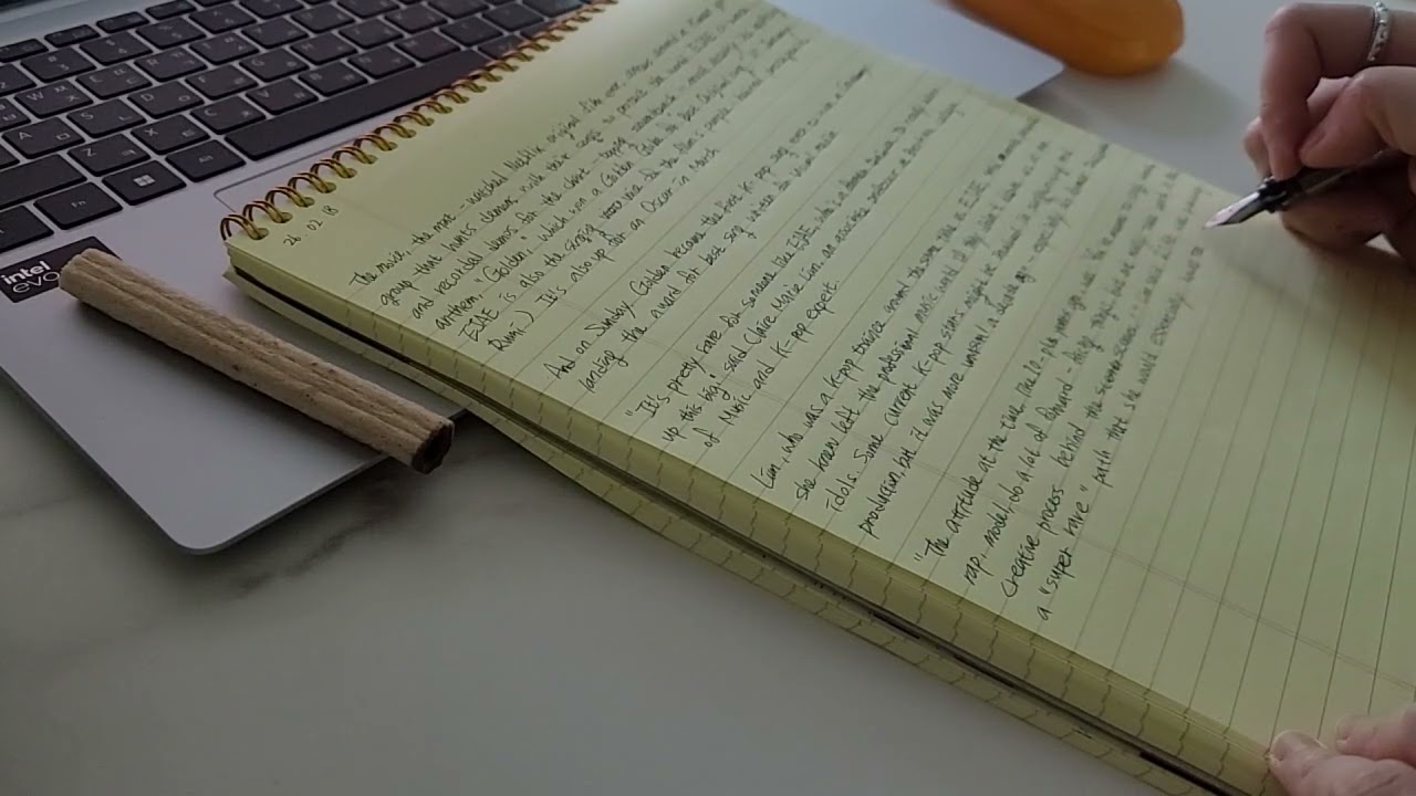 260218 졸면서 쓰는 CNN 만년필 영어필사 451일차 Silent Writing | White Noise ASMR
