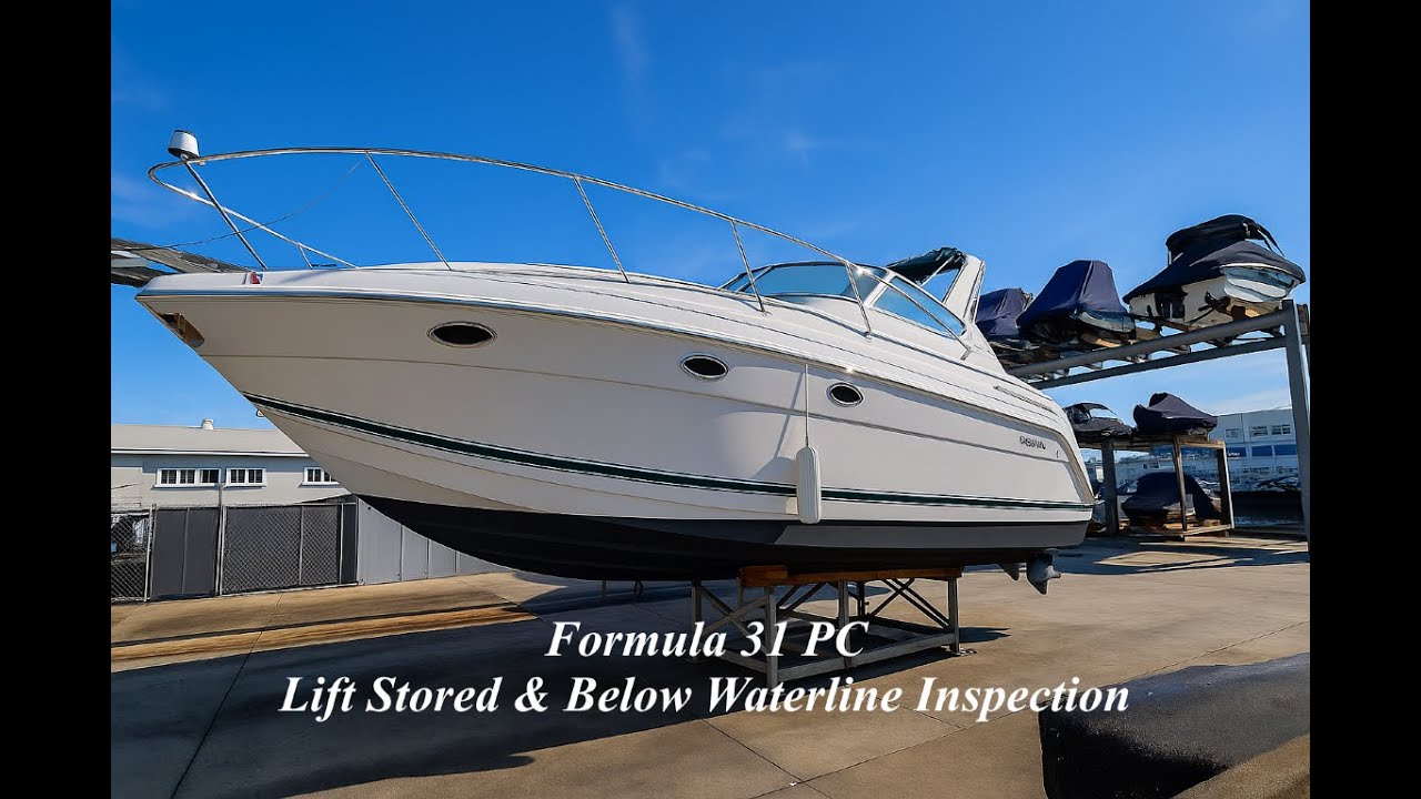 Formula 31 PC Lift Stored & Bottom Inspected by South Mountain Yachts (949) 842-2344