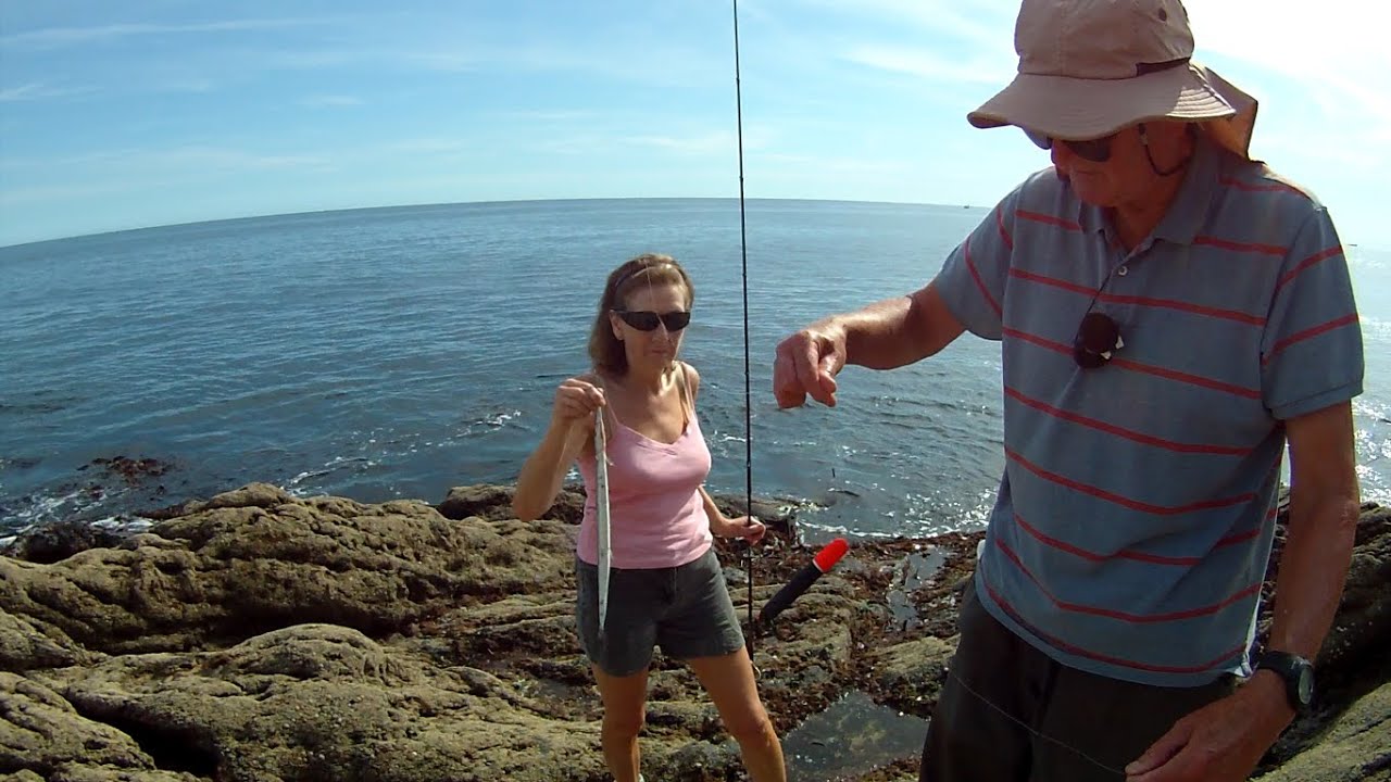 The Wife and I Go Rock Fishing for a Fresh Fish Cook Up on the Rocks
