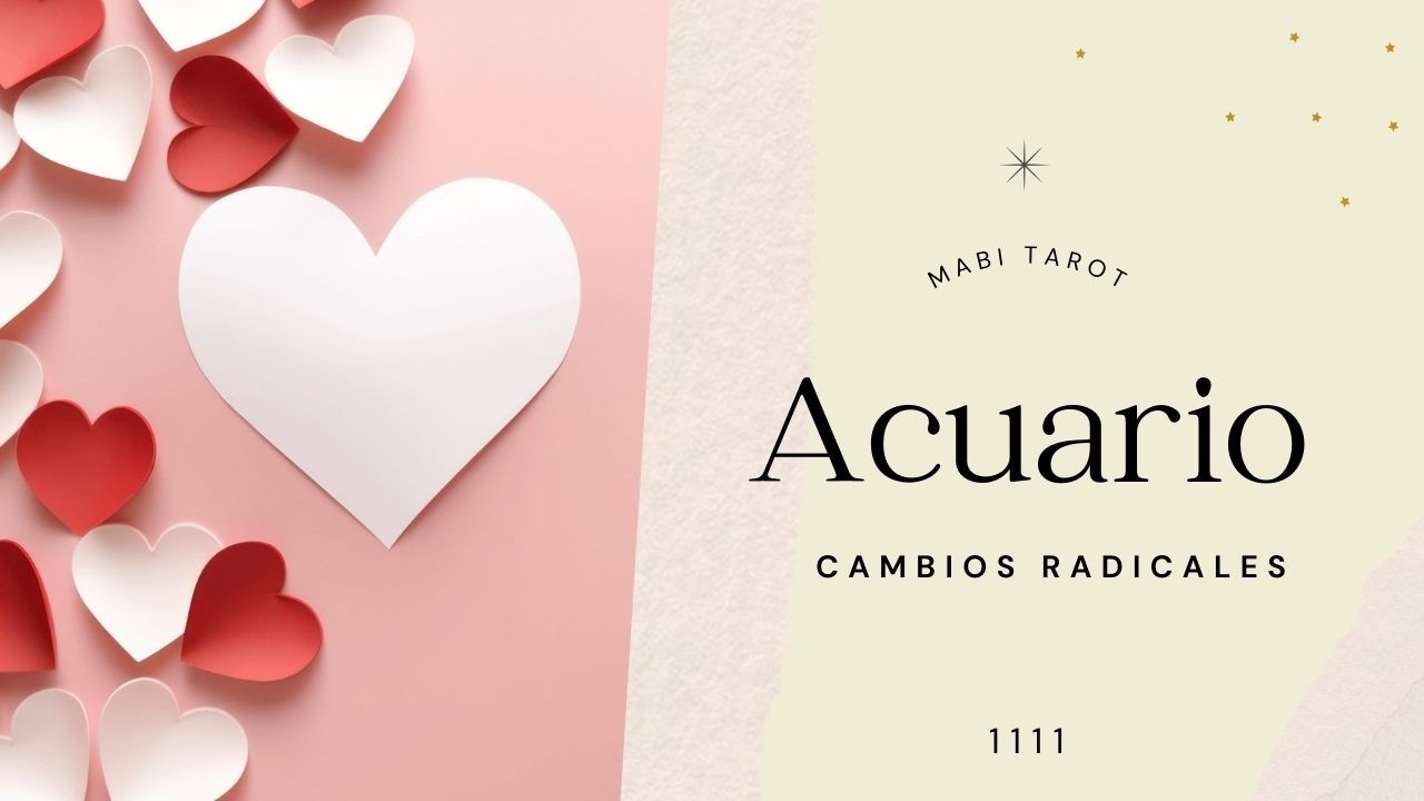 Acuario ♒ Marzo ☀️❤️ Cambios radicales por todos lados! 💣💥