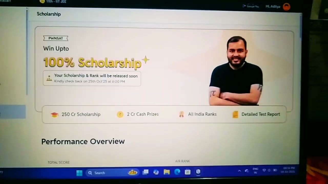 PW scholarship test #pw_motivation #physicswallah #scholarship 