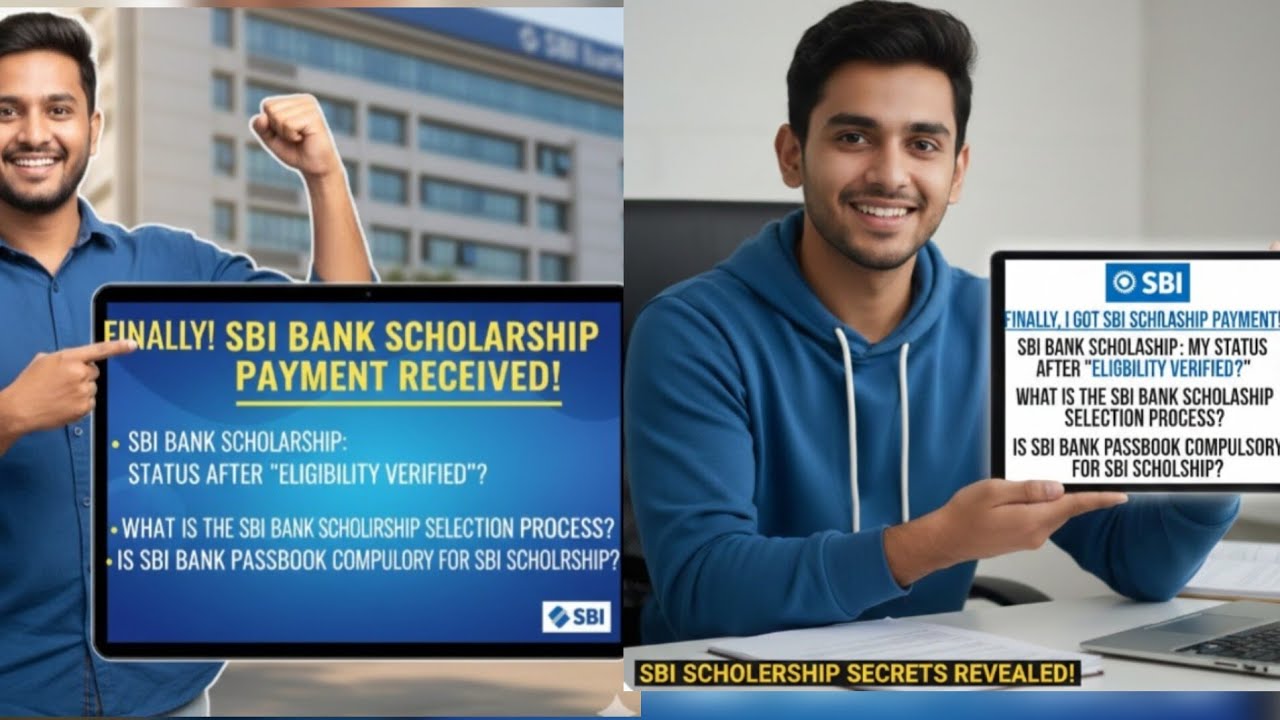SBI Bank Scholarship Payment Credited🤑Finally Sbi Scholarship Mill Gyi Eligibility Verified ke bad ?