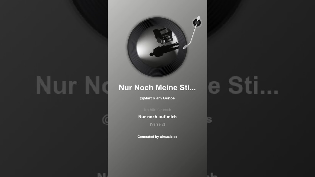 Nur Noch Meine Stimme
