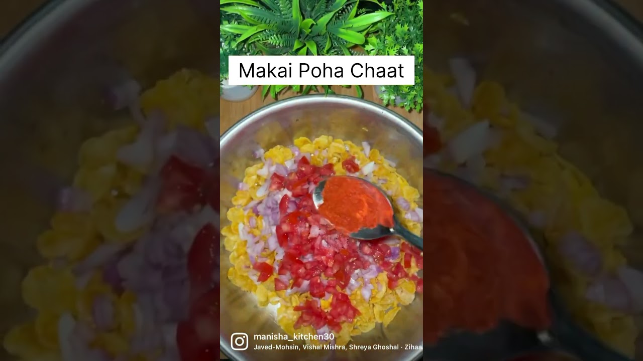 Makai poha chaat #viral #youtubeshorts #shorts