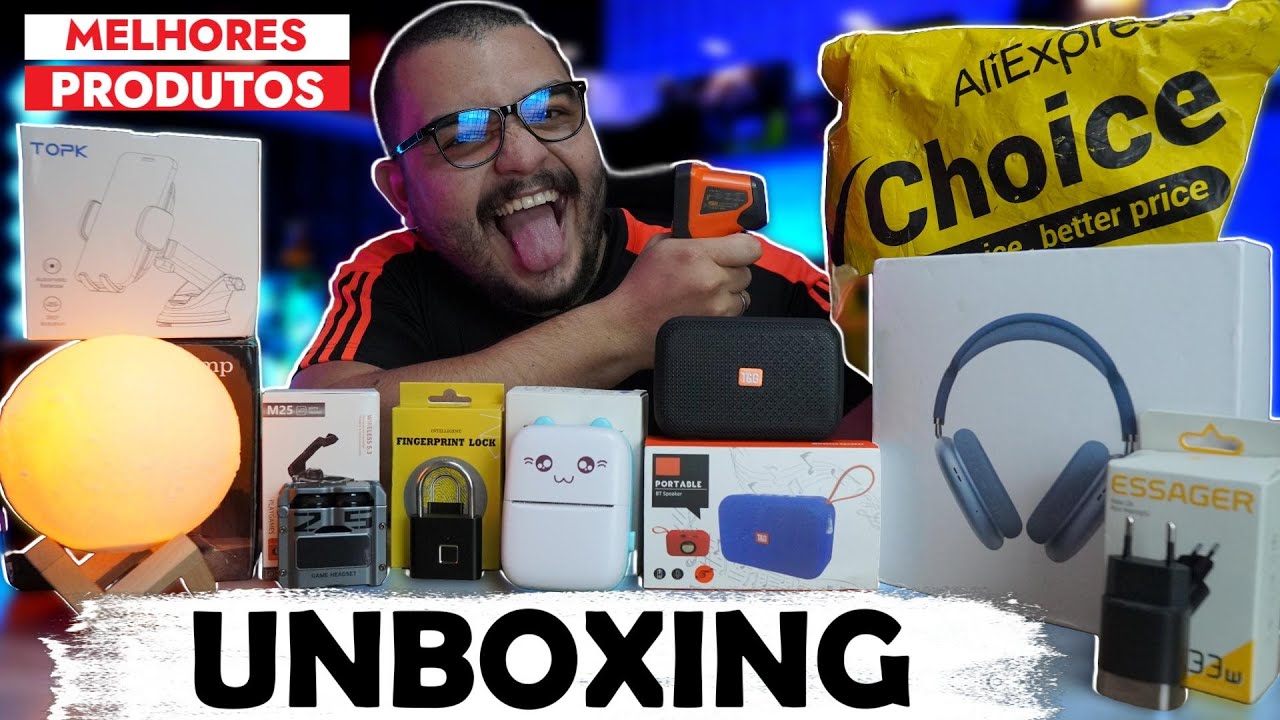 ALIEXPRESS CHOICE mega UNBOXING dos 9 MELHORES PRODUTOS