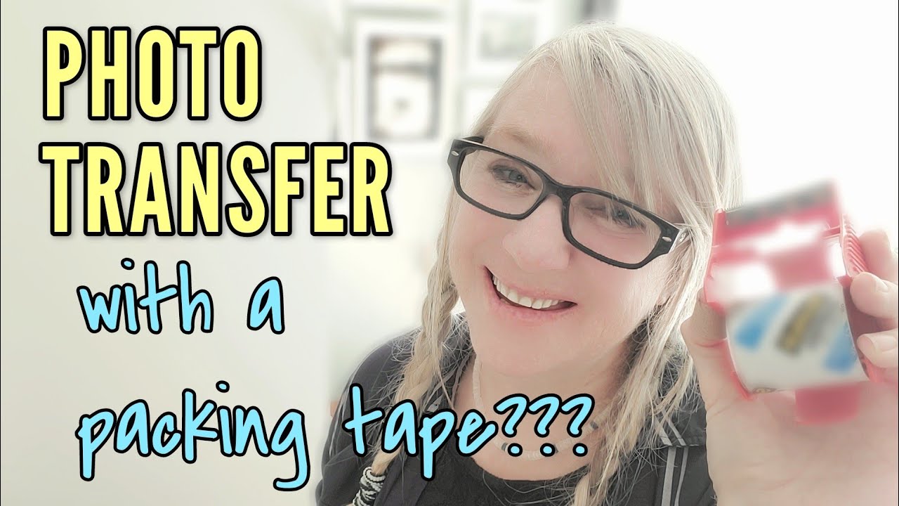 CLEAR TAPE photo TRANSFER hack 😲 and an EASY DIY project: lampshade MAKEOVER! Great for beginners!