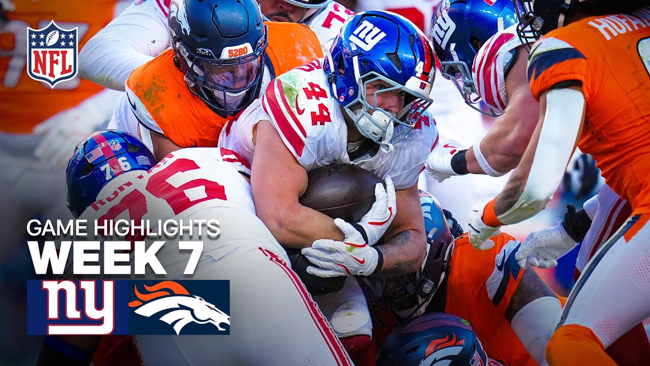 New York Giants vs Denver Broncos Game Highlights | 2025 NFL Season Week 7