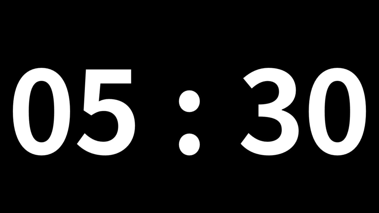 5분 30초 타이머 5minute 30second timer 330 second timer