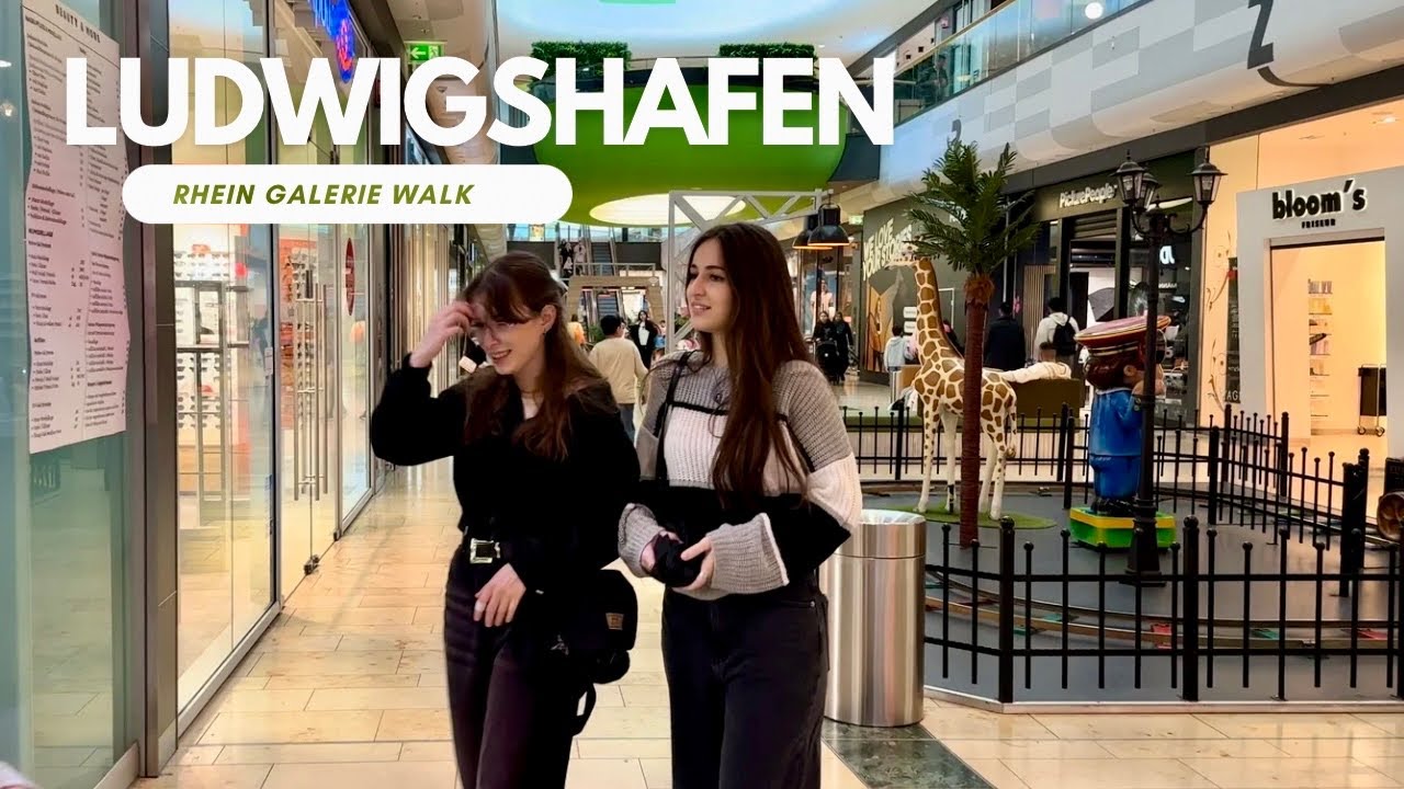 [4K] 🇩🇪 Ludwigshafen Germany “Rhein Galerie” | 🚶 Walking inside Shopping Mall