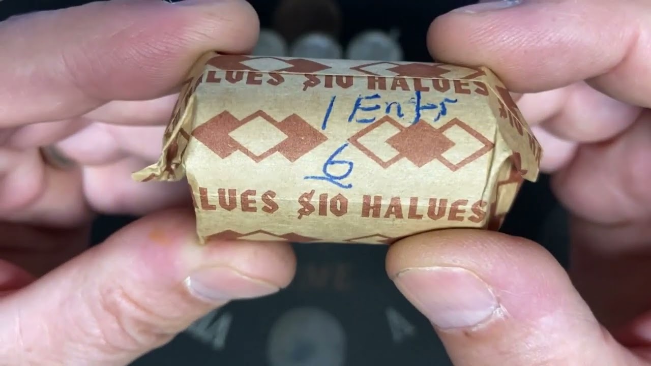 CUSTOMER WRAPPED SILVER SCORE!!! THIS IS WHY YOU ASK!!! HALF DOLLAR COIN ROLL HUNTING.