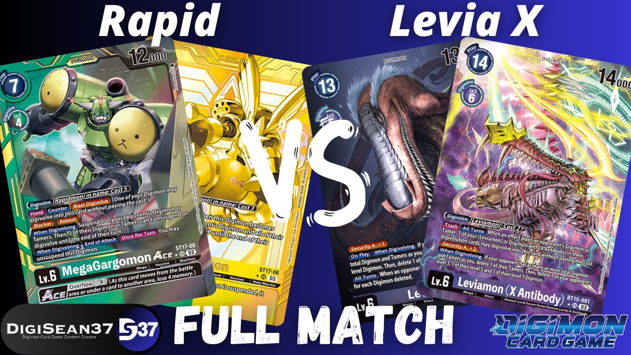 Rapidmon Alliance VS Leviamon X Antibody | Digimon Card Game | BT15 Exceed Apocalypse