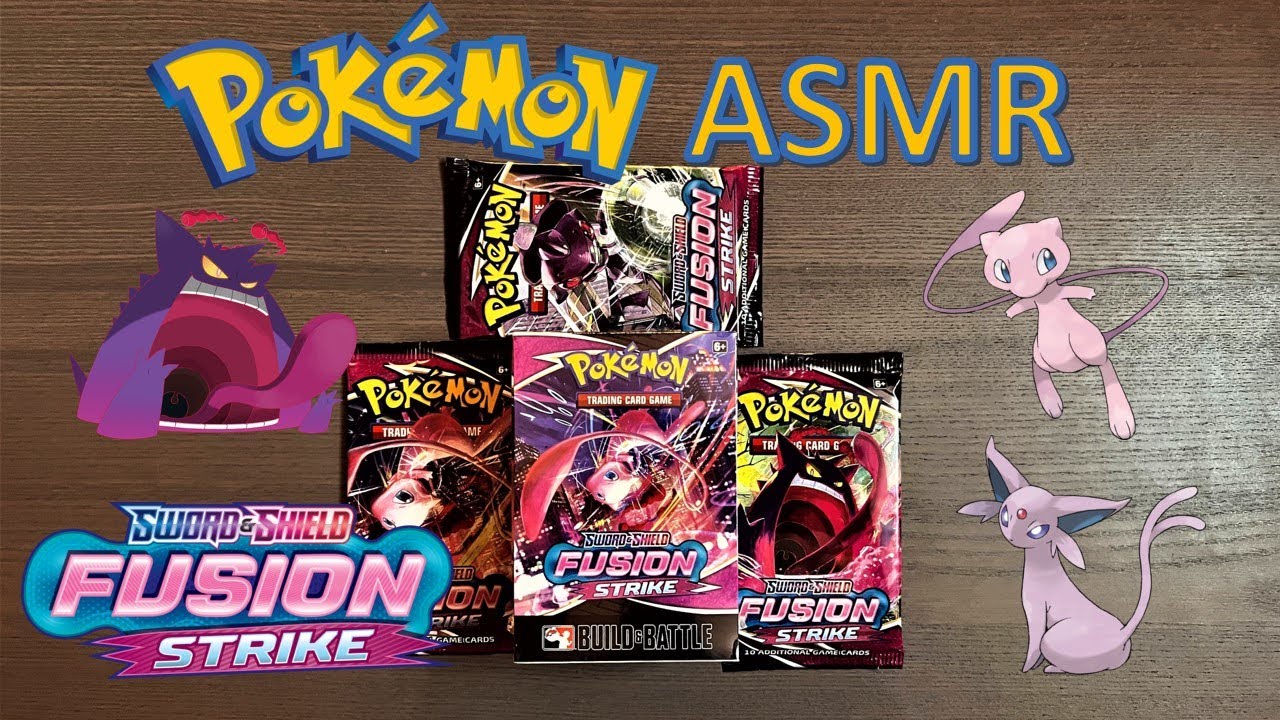 ASMR Opening Pokémon Card Packs | SWORD & SHIELD FUSION STRIKE RELEASE! (No Talking)