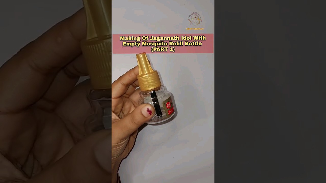 (PART 1) Making Of #JagannathIdol With Empty Mosquito Refill Bottle #Puri #Rathyatra #purirathyatra