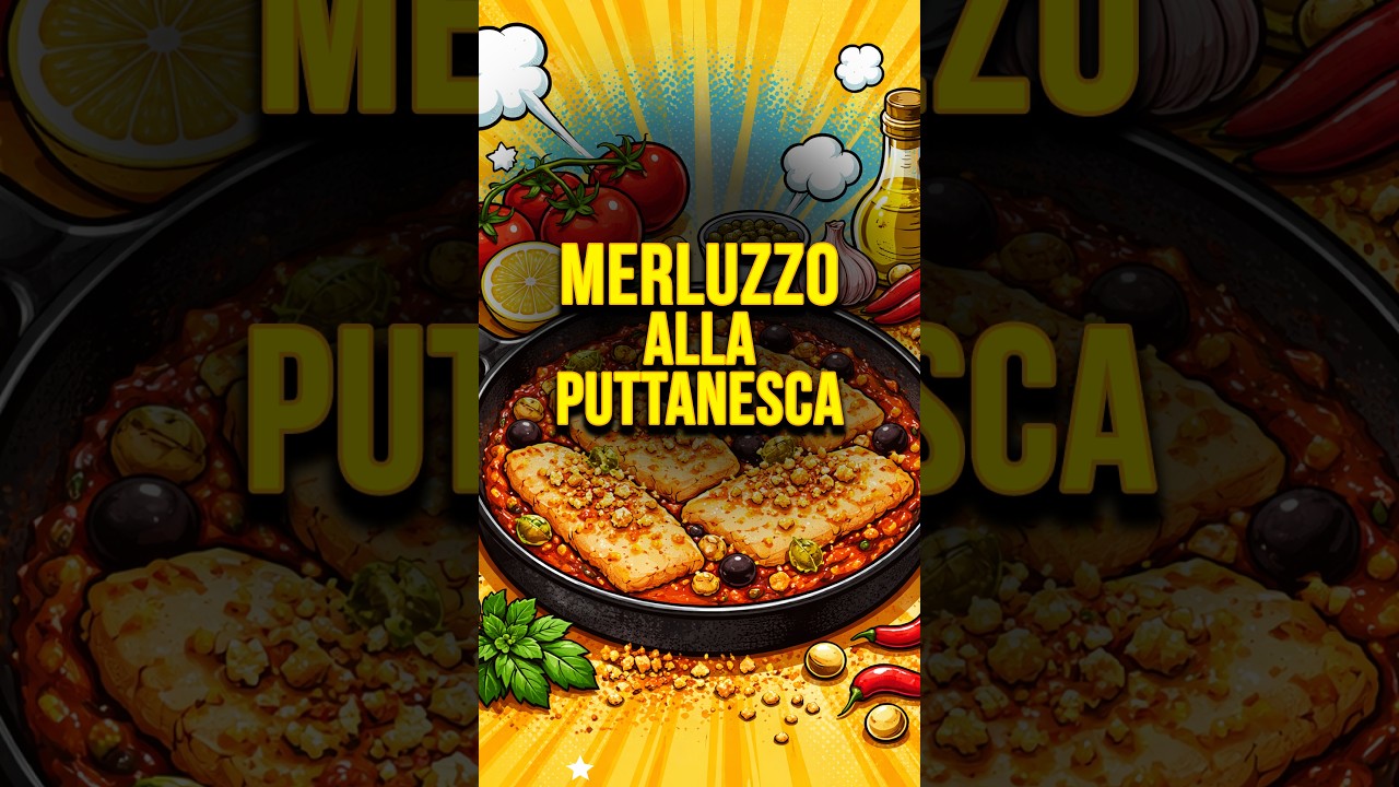 Merluzzo alla puttanesca #ricettafacile