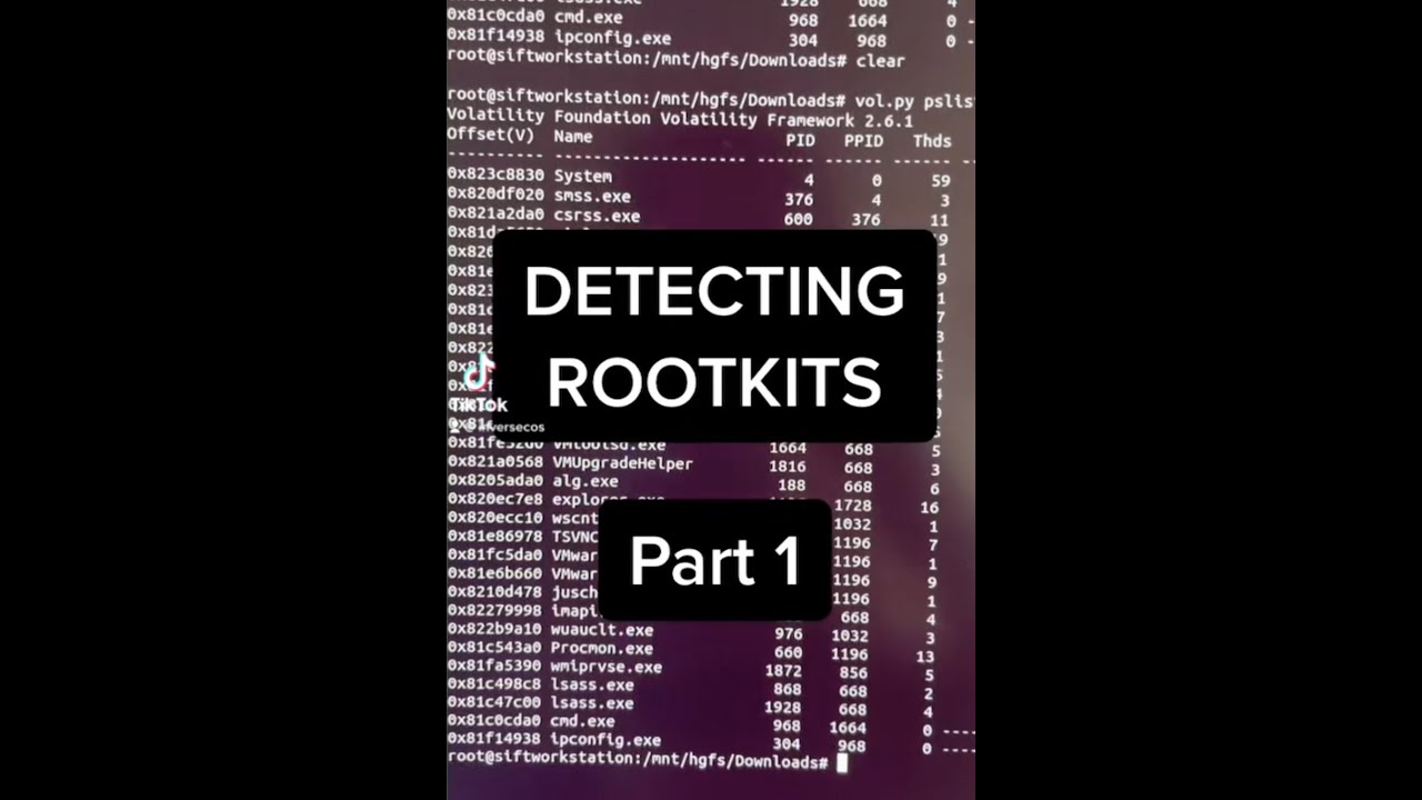 How to detect a rootkit through memory analysis - Stuxnet