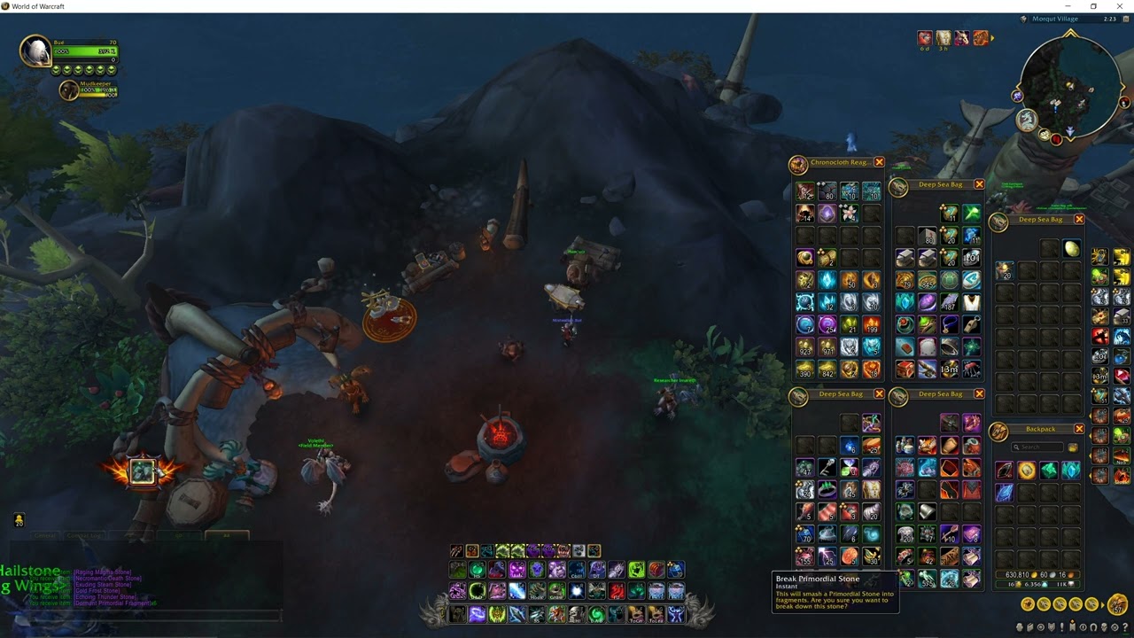 Where to break Primordial Stones for Dorman Primordial Fragments, WoW Dragonflight