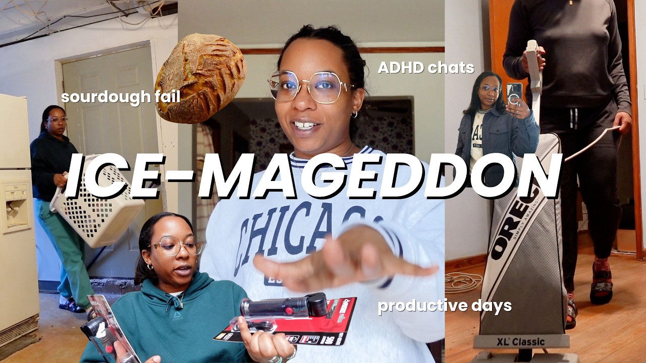 Ice Storm Vlog - ADHD chats: time blocking, 