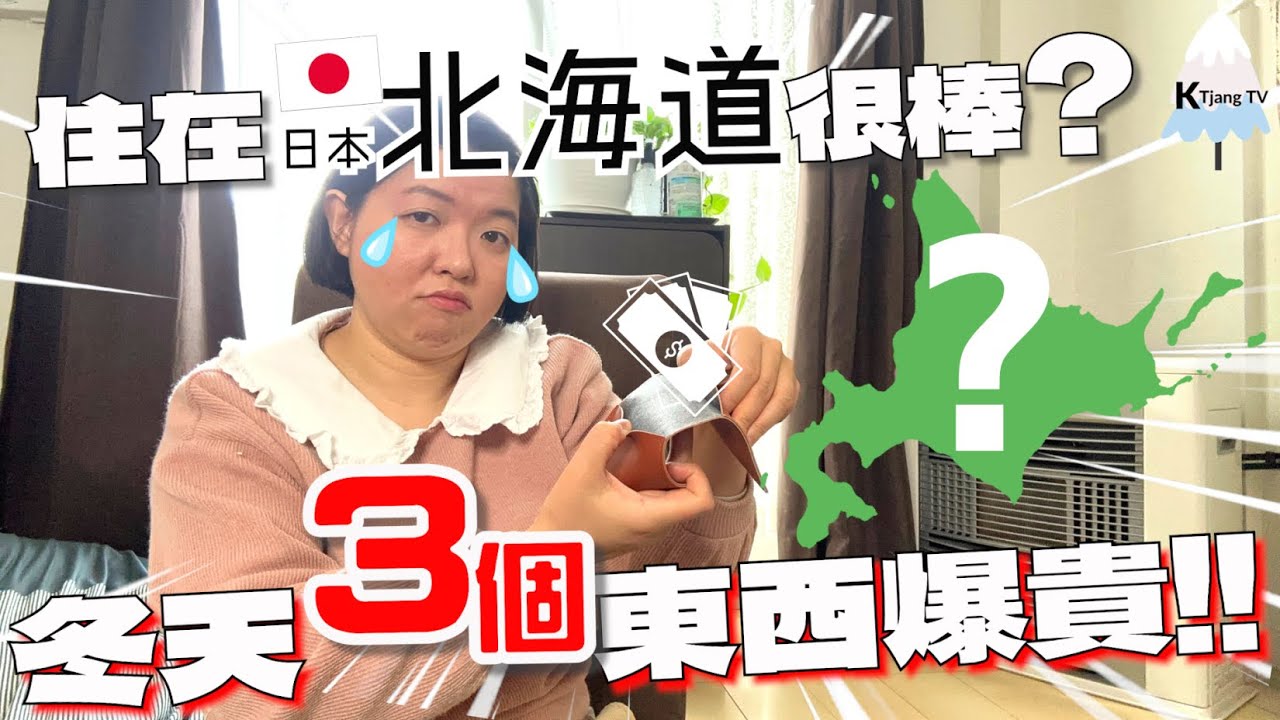 公開帳單💸住在【日本‧北海道】很棒?!冬天這3項生活成本爆貴!只會越來越貴!Cost Living in Hokkaido,Japn