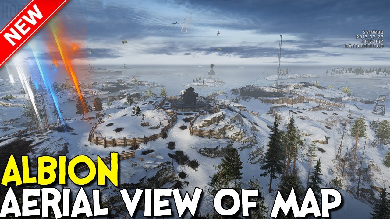 ►Battlefield 1 - Albion Map Aerial View - Cinematic Tools| 🎮Battlefield HQ
