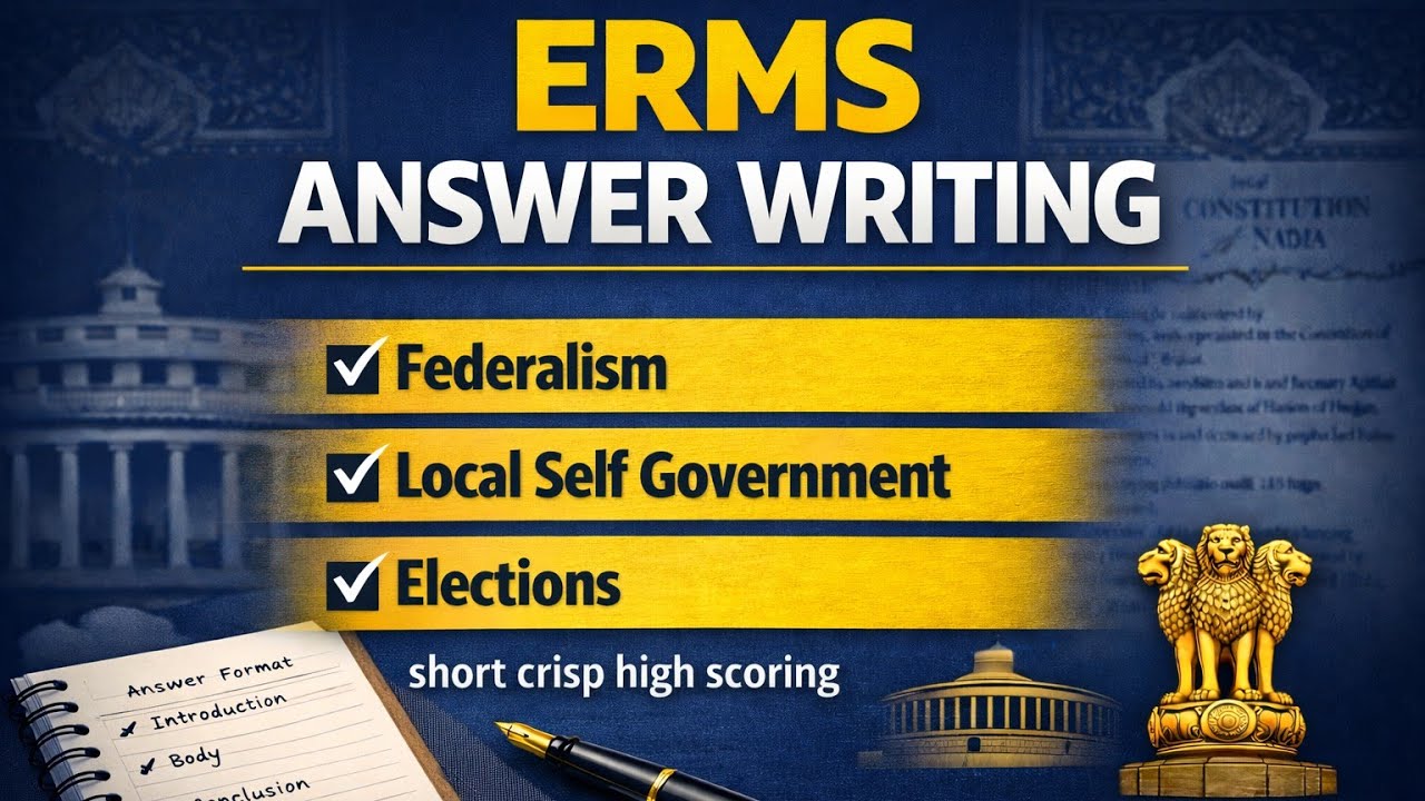 EMRS TIER 02 PREPARATION| ELECTIONS FEDERALISM & LSG| #tgtsst #emrstier2 #emrspreparation 