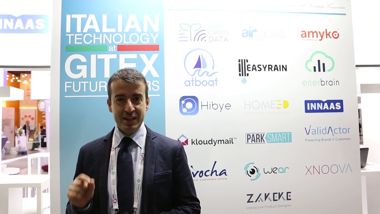 Pierluigi Buttiglieri, COO of Park Smart fromthe Italian Technology Pavilion
