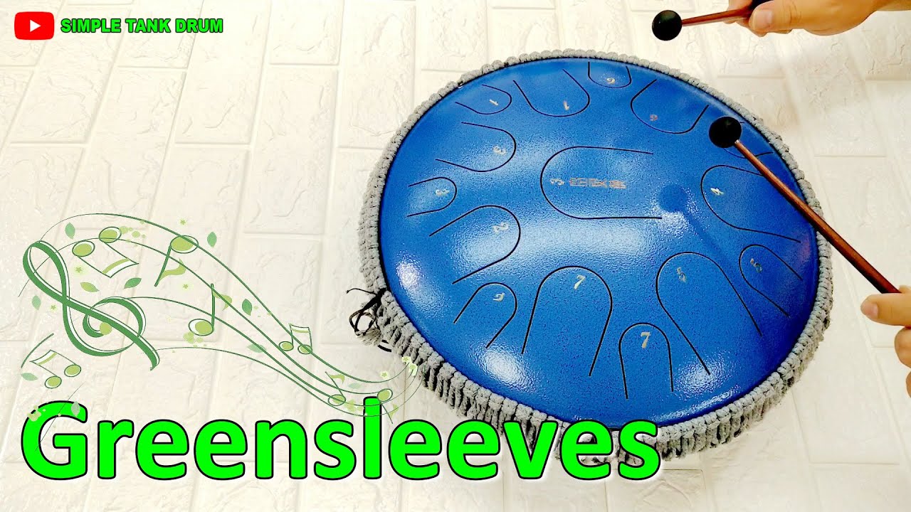 Greensleeves - Simple Tank Drum Cover with Tabs (E-book Vol.1)