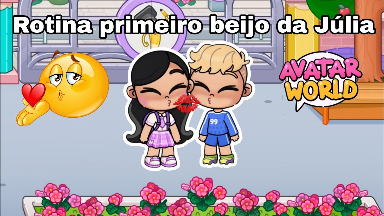 Rotina primeiro beijo da Júlia 💋 avatar word rotinas e histórias com voz 🗣️ / aumente o volume 