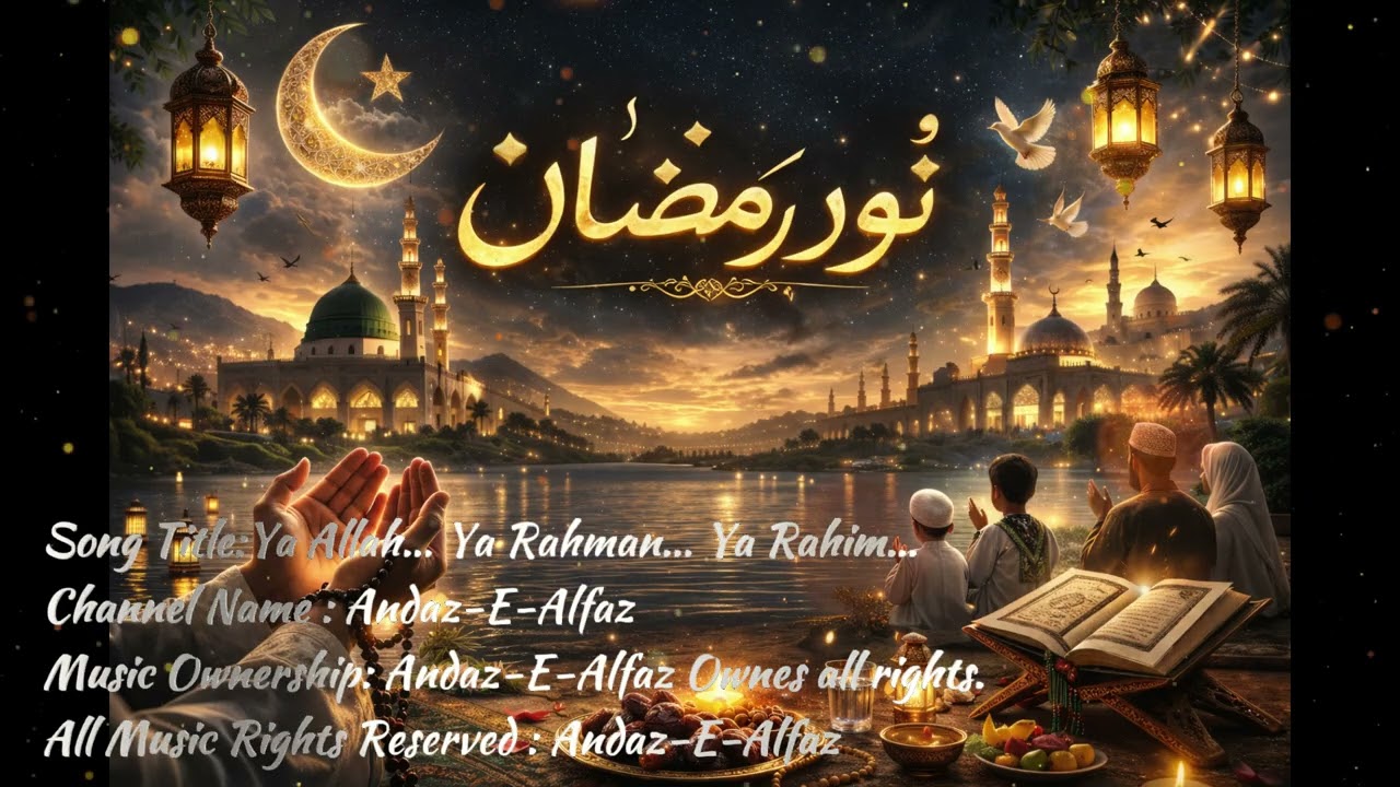 Noor-e-Ramzan | Beautiful Ramadan Nasheed 2026 | Emotional Urdu Arabic Naat 🌙✨